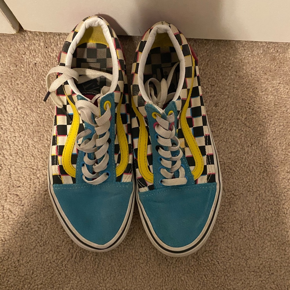Checker board vans.